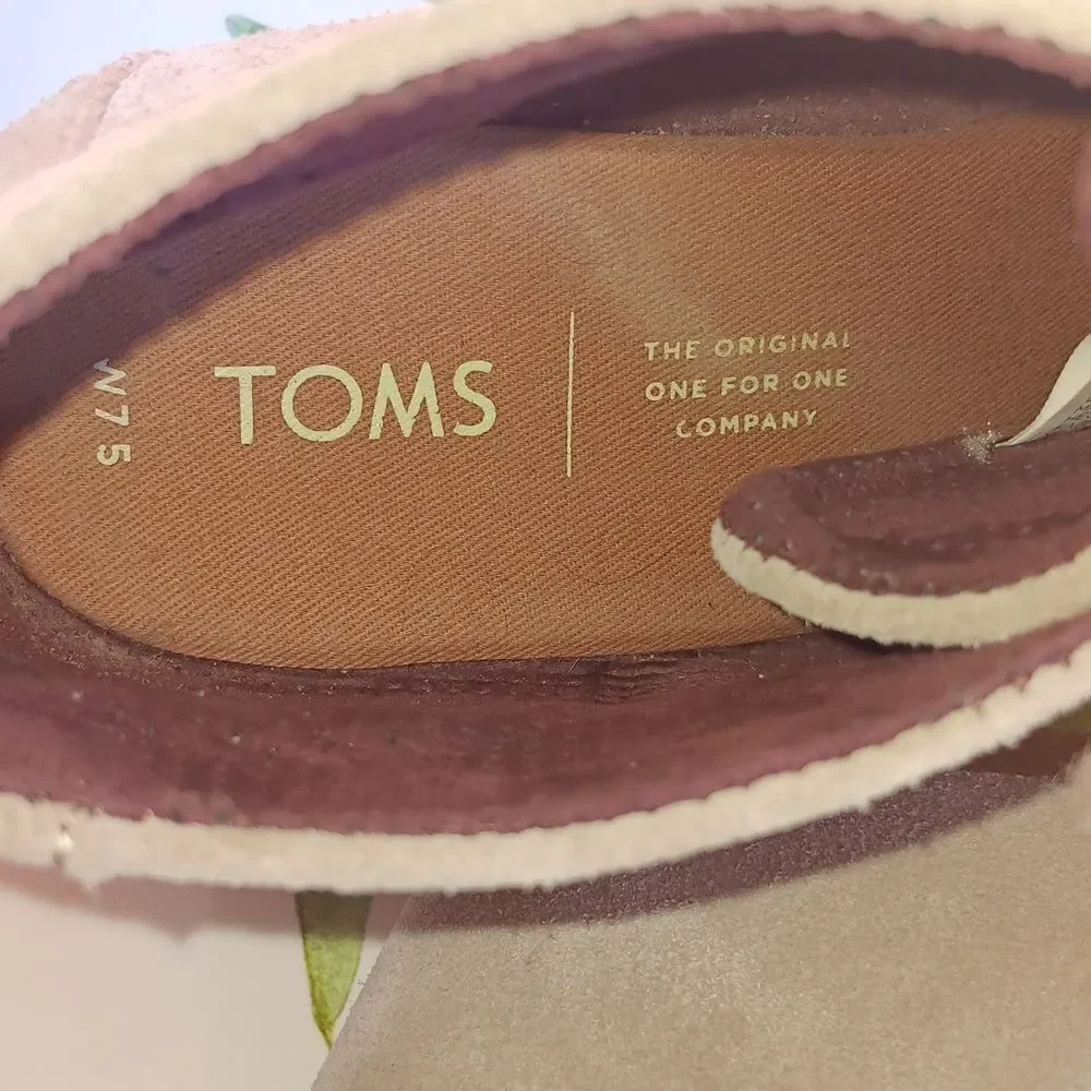 Toms Tan Suede Lace-Up Wedges Classic. Versatile.